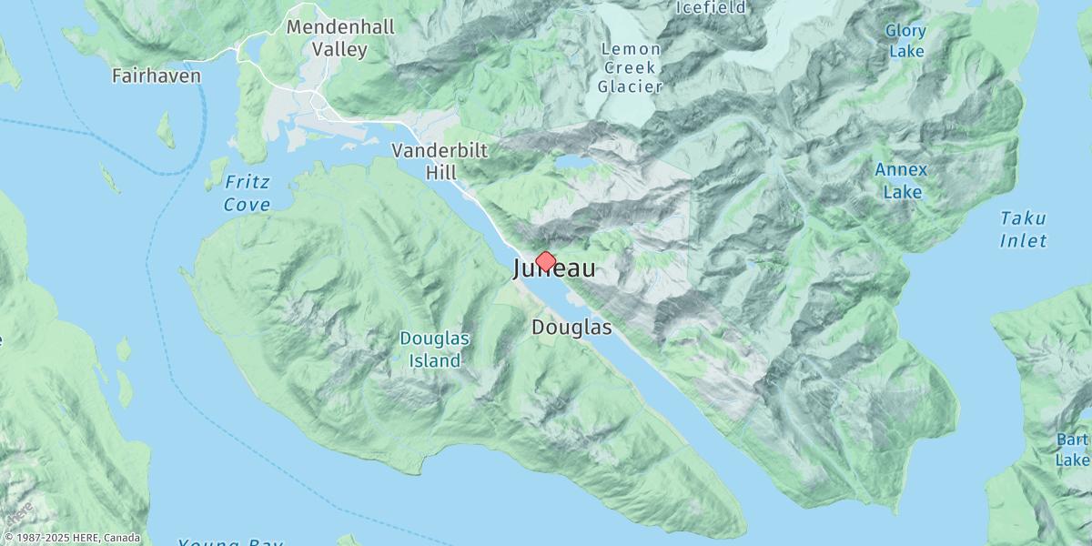 Map of Juneau