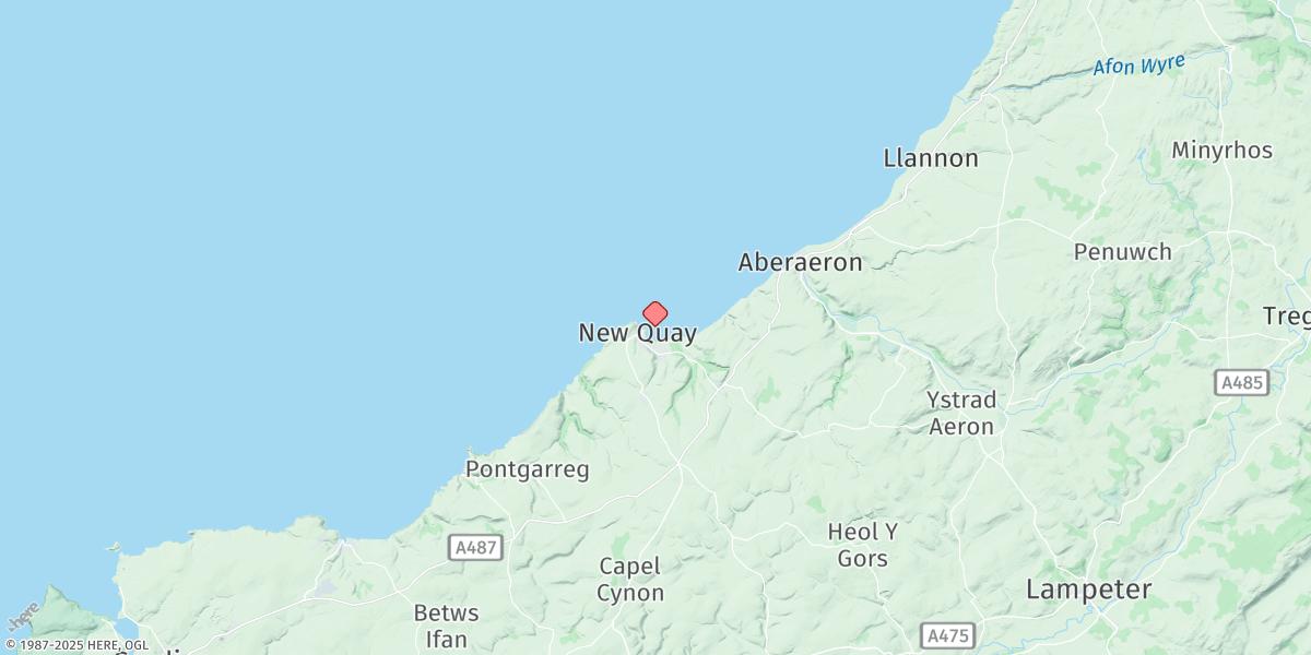 Map of New Quay