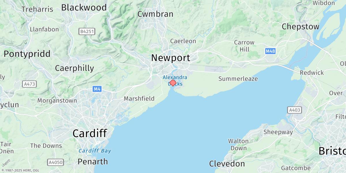 Map of Newport