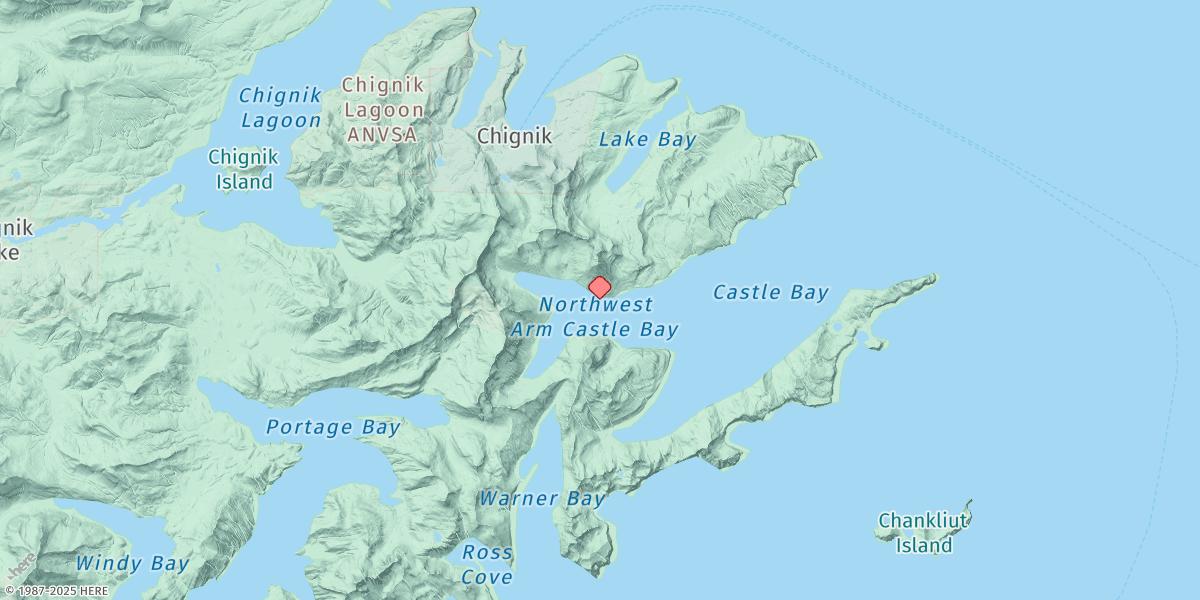 Map of Castle Bay, Northwest Arm