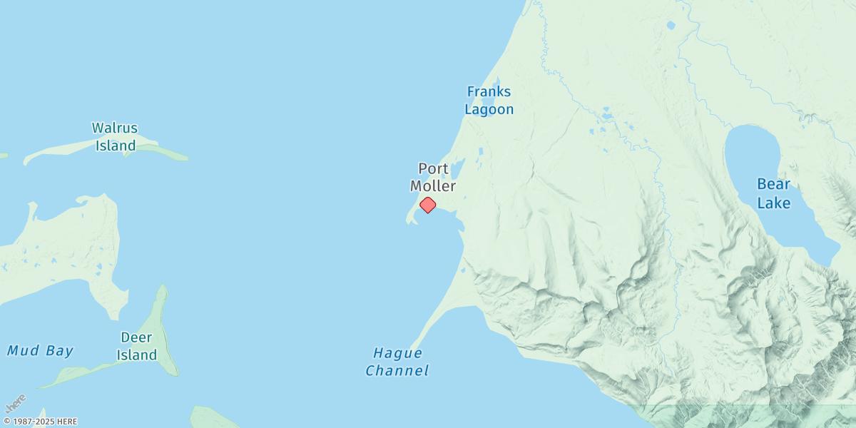 Map of Port Moller