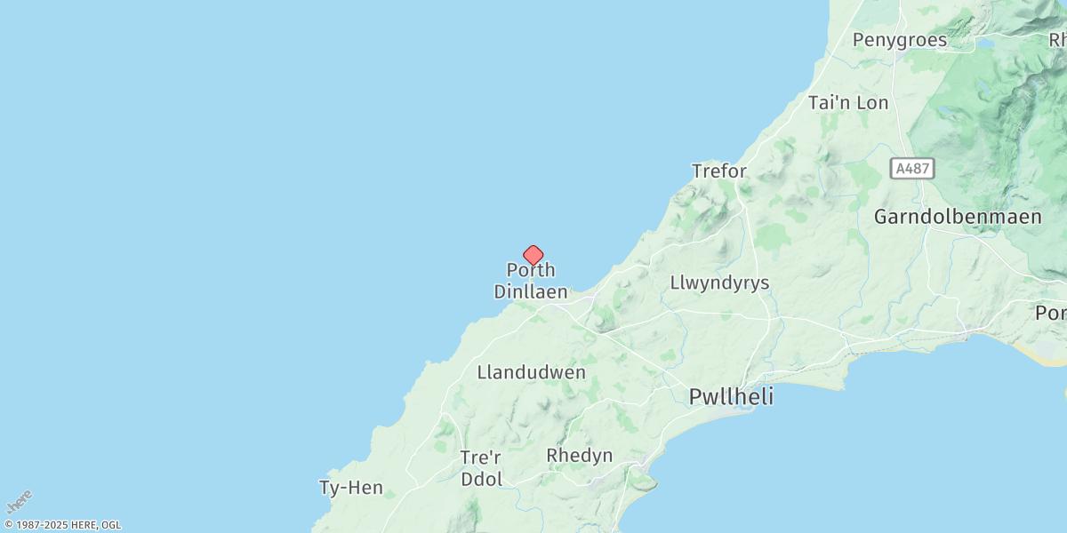 Map of Porth Dinllaen
