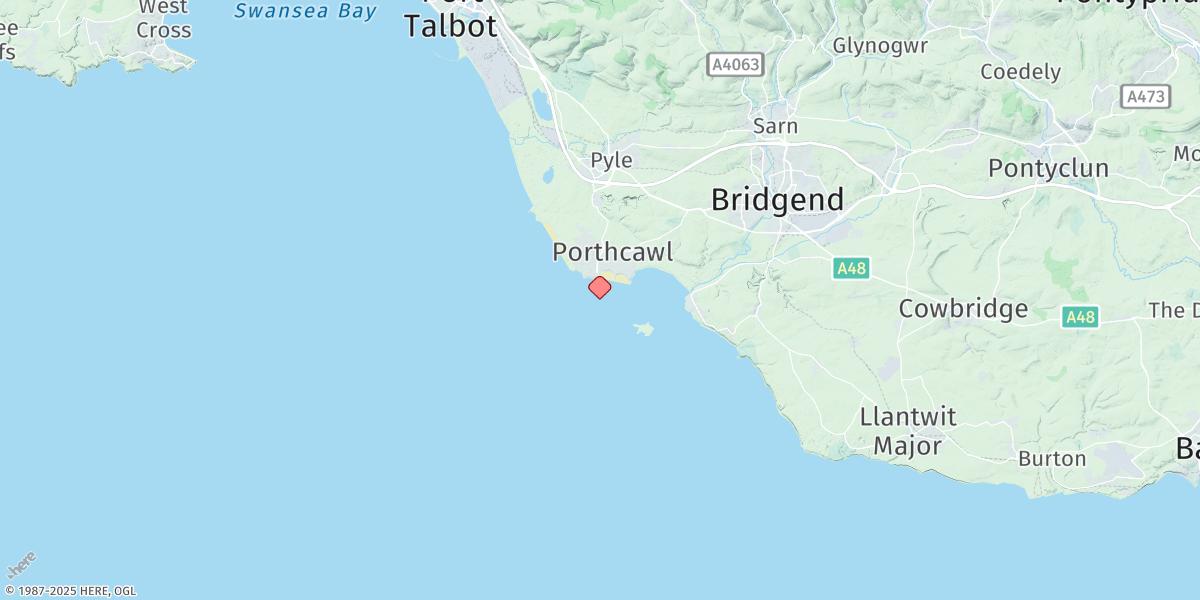 Map of Porthcawl