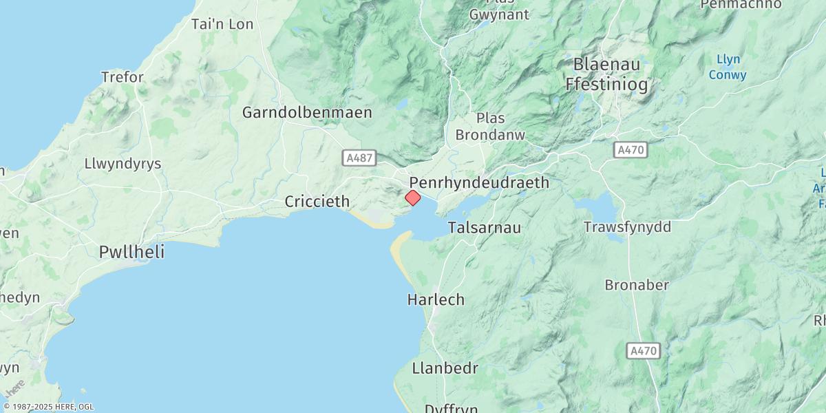 Map of Porthmadog