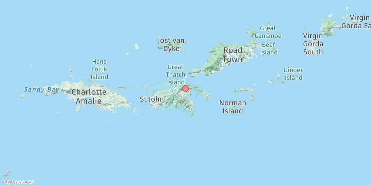 Map of Coral Harbor, St. Johns Island