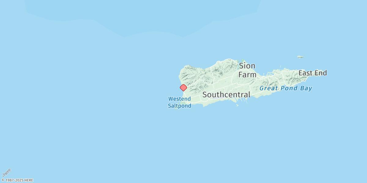 Map of Fredericksted, St. Croix