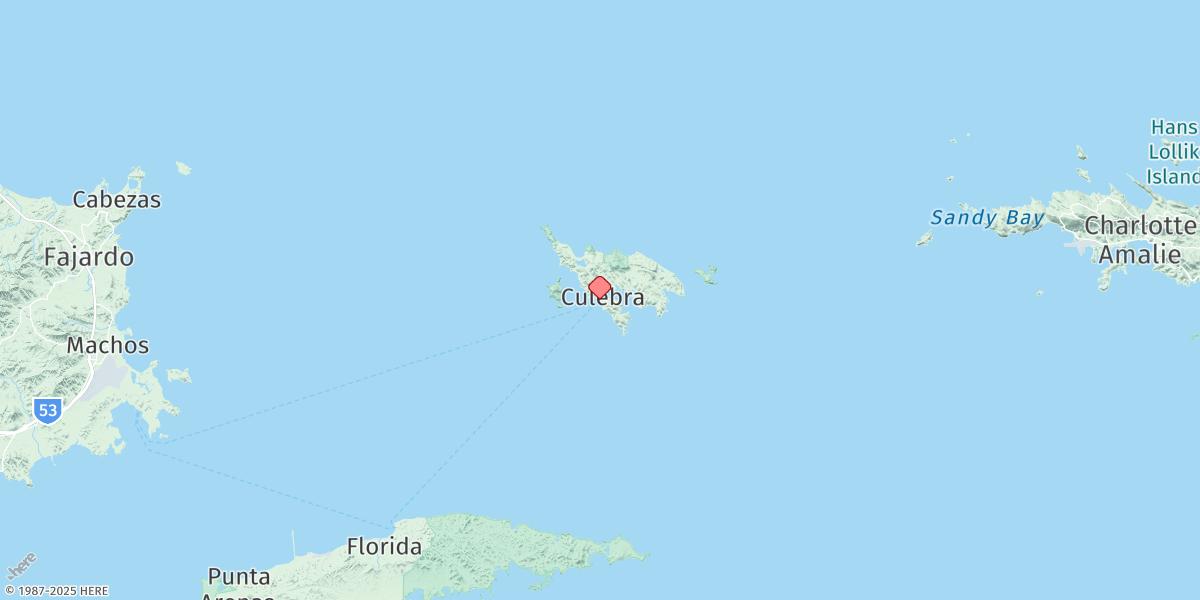 Map of Culebra