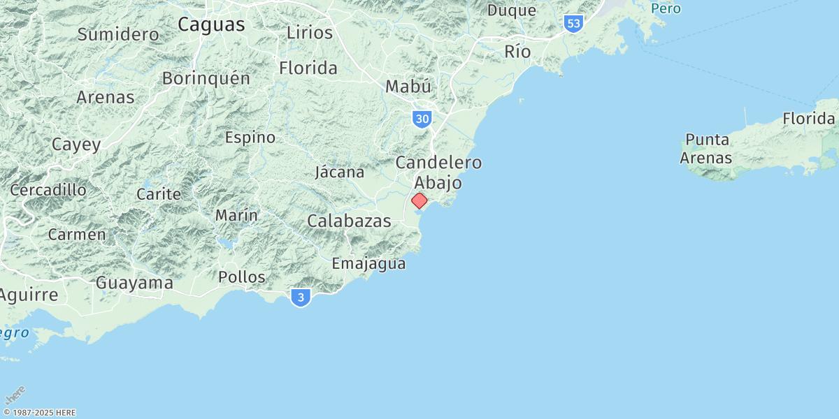 Map of Yabucoa Harbor