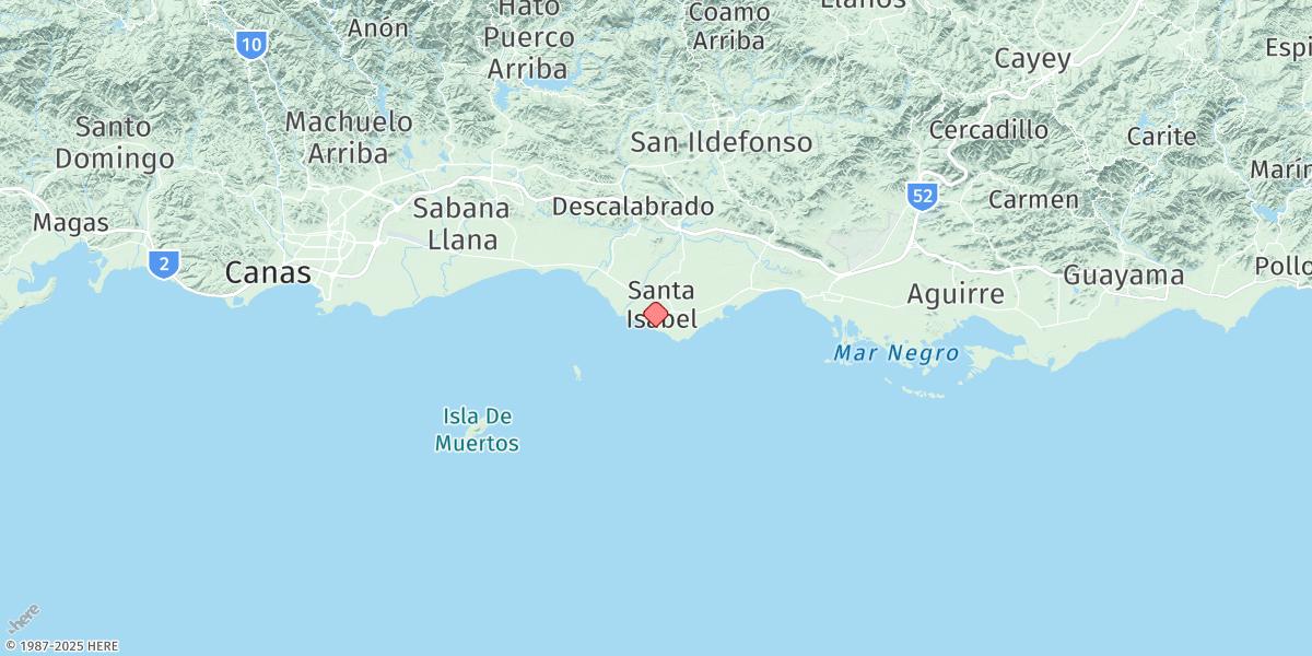 Map of Santa Isabel