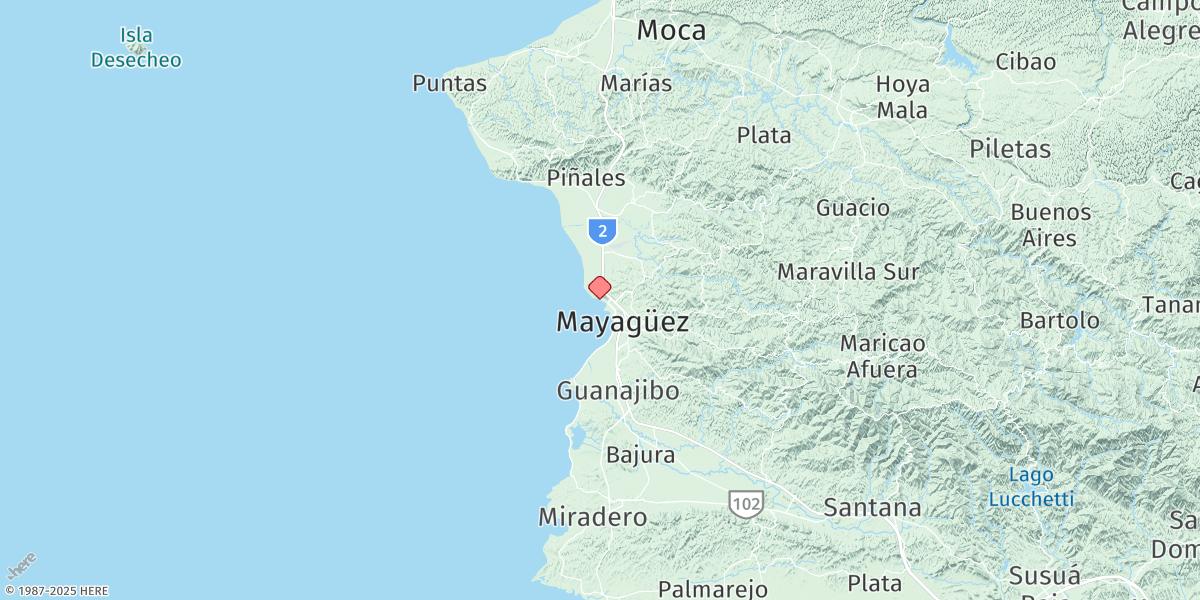 Map of Mayaguez