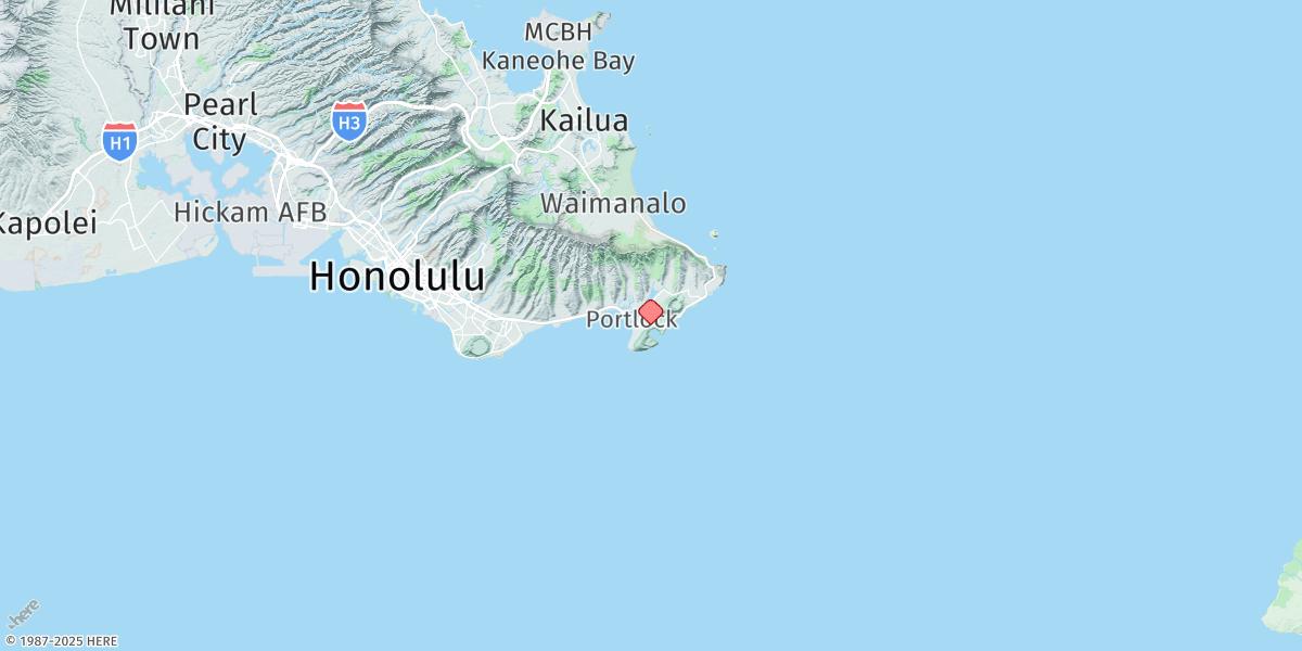 Map of Hanauma Bay