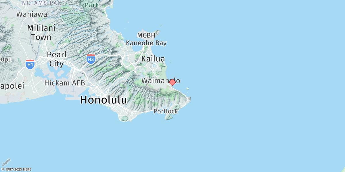 Map of Waimanalo