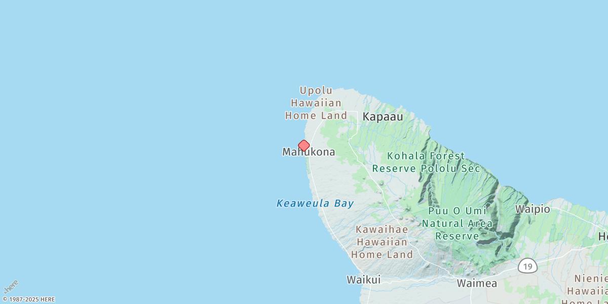 Map of Mahukona