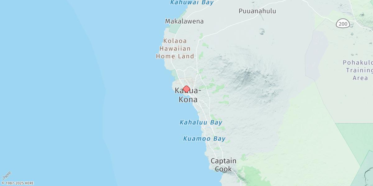 Map of Kailua Kona