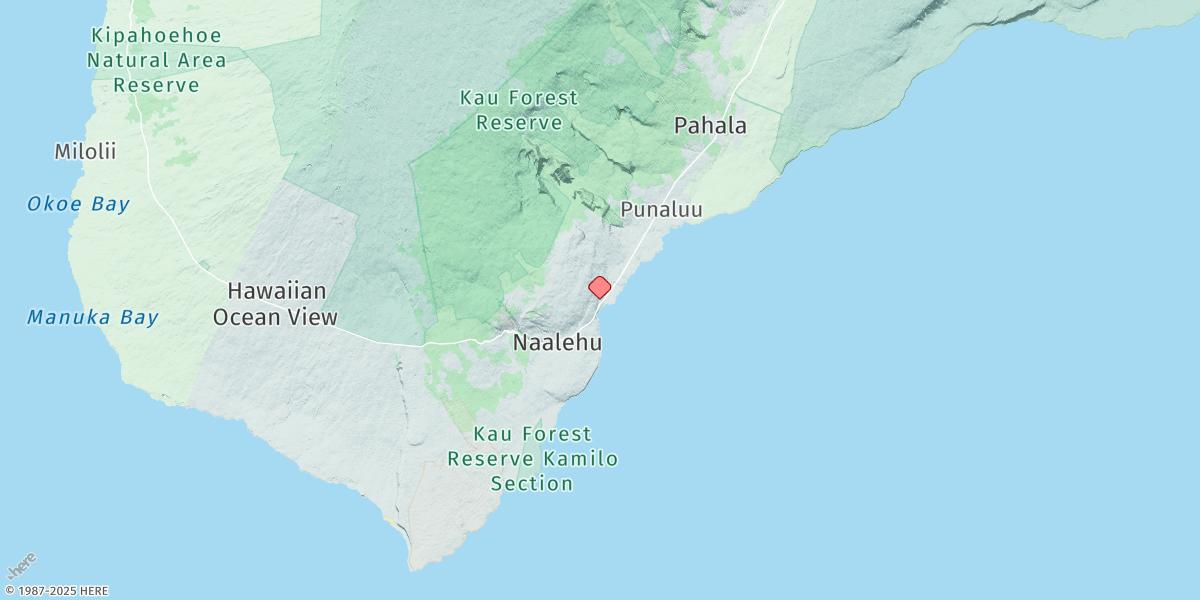 Map of Honuapo