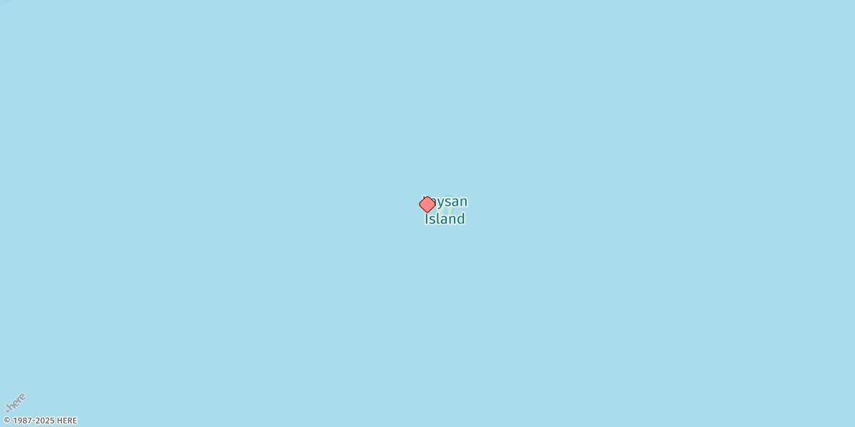 Map of Laysan Island
