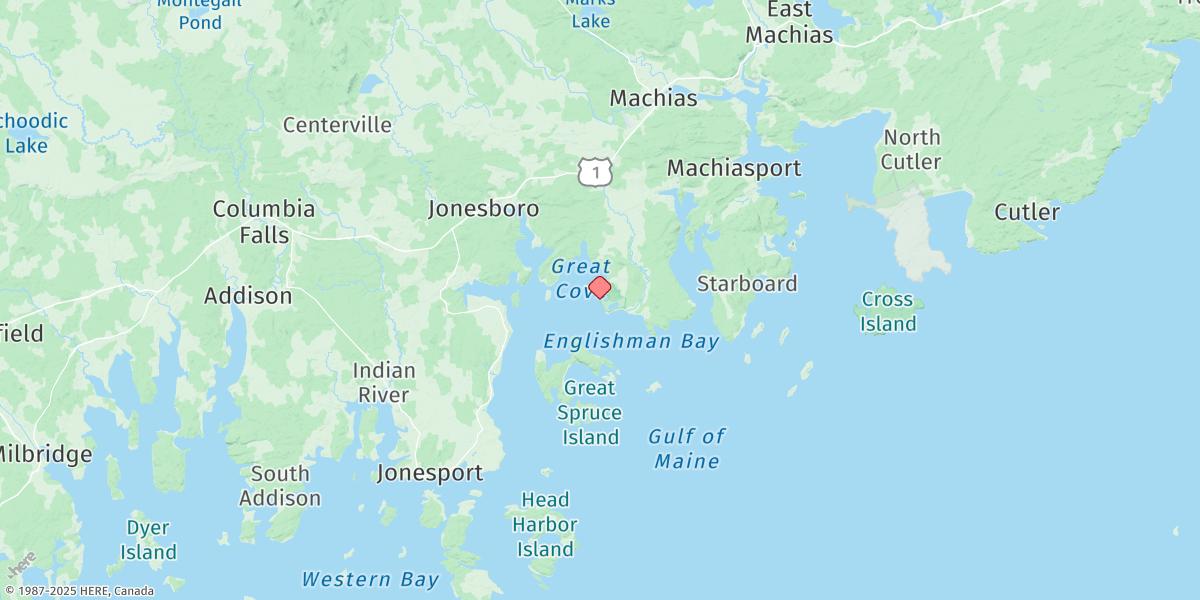 Map of Shoppee Point, Englishman Bay