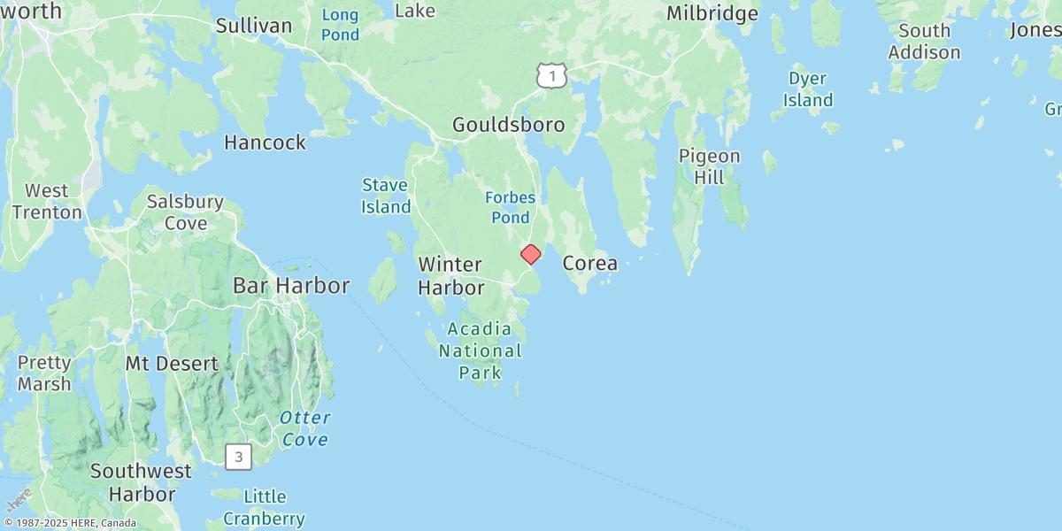 Map of Prospect Harbor
