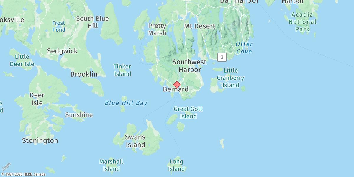 Map of Bass Harbor