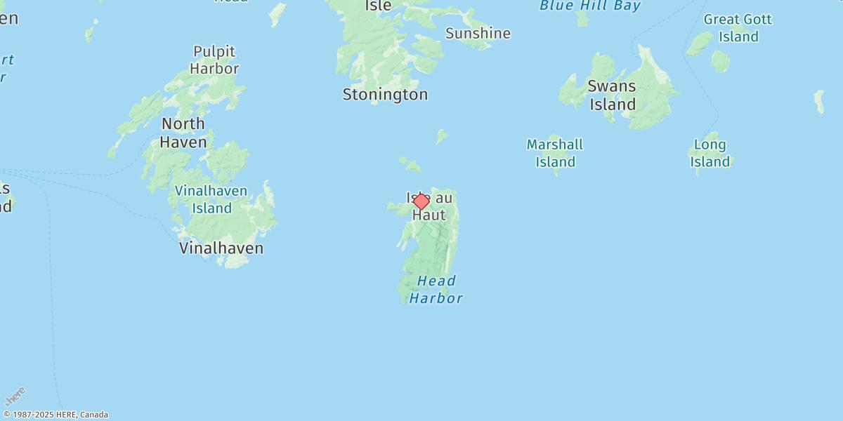 Map of Isle Au Haut