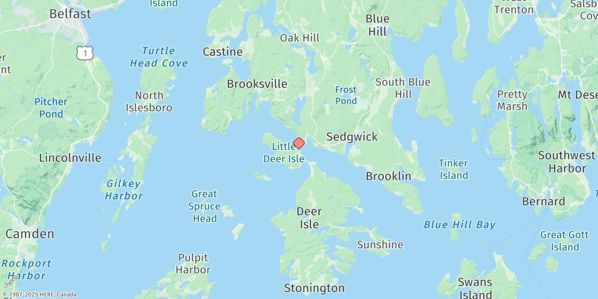 Map of Little Deer Isle
