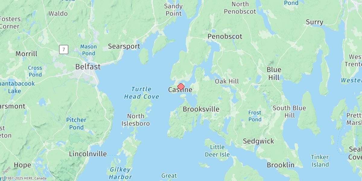 Map of Castine