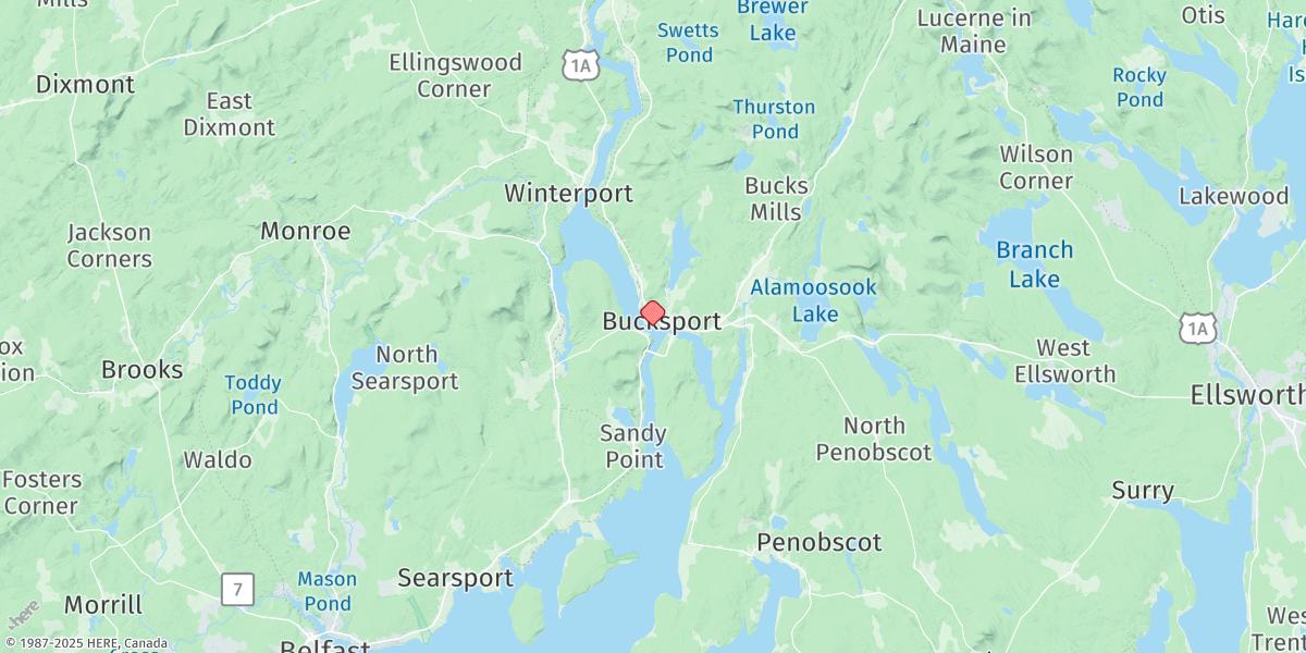 Map of Bucksport