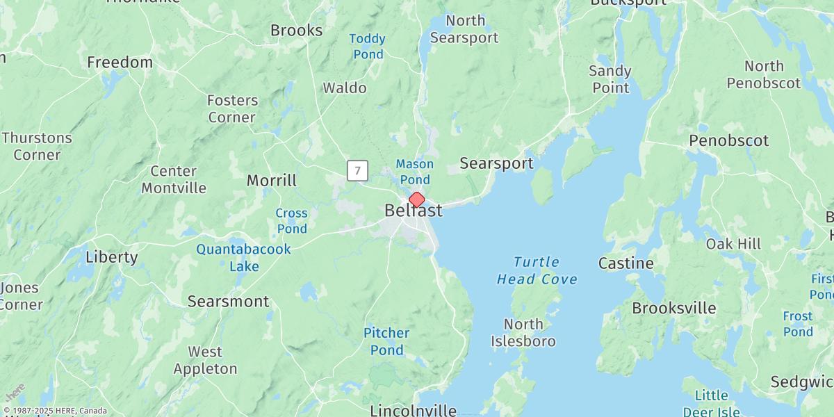Map of Belfast