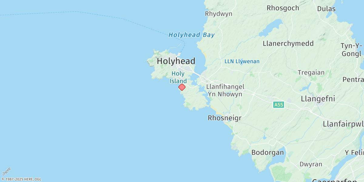Map of Trearddur Bay