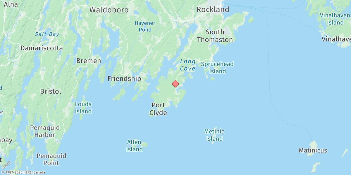 Map of Tenants Harbor
