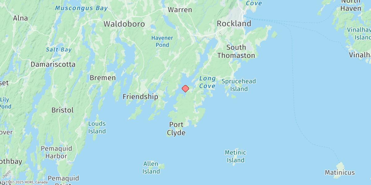 Map of Otis Cove