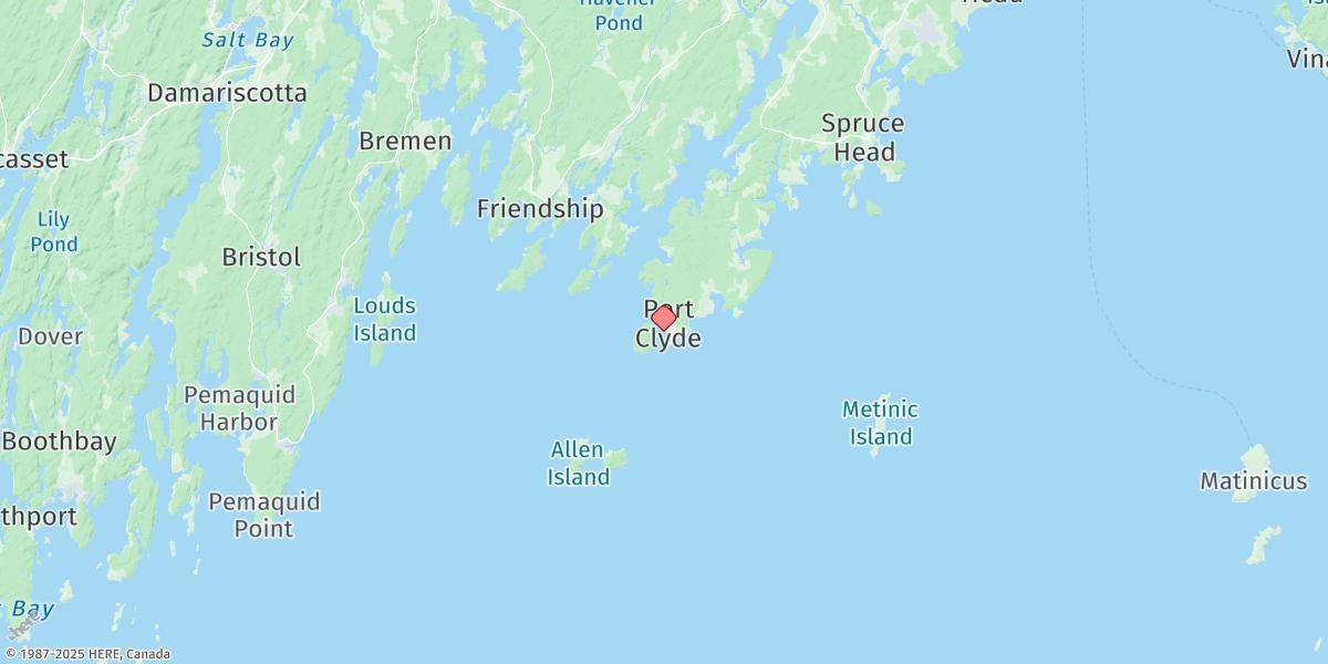 Map of Port Clyde