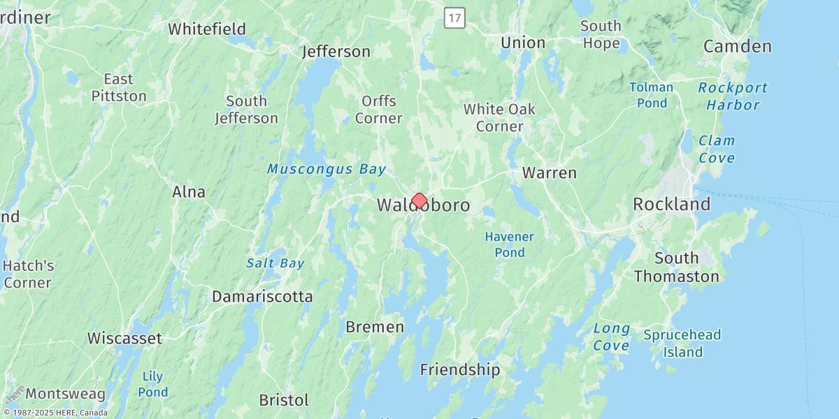 Map of Waldoboro