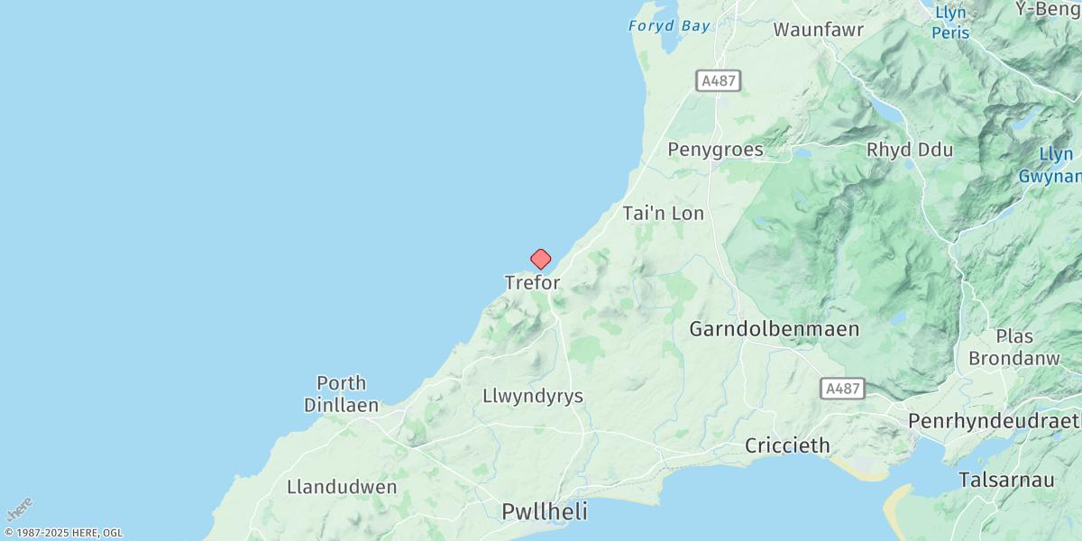 Map of Trefor