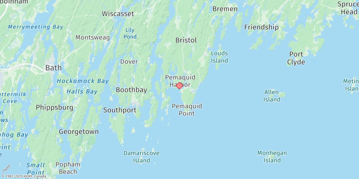 Map of Pemaquid Harbor, Johns Bay