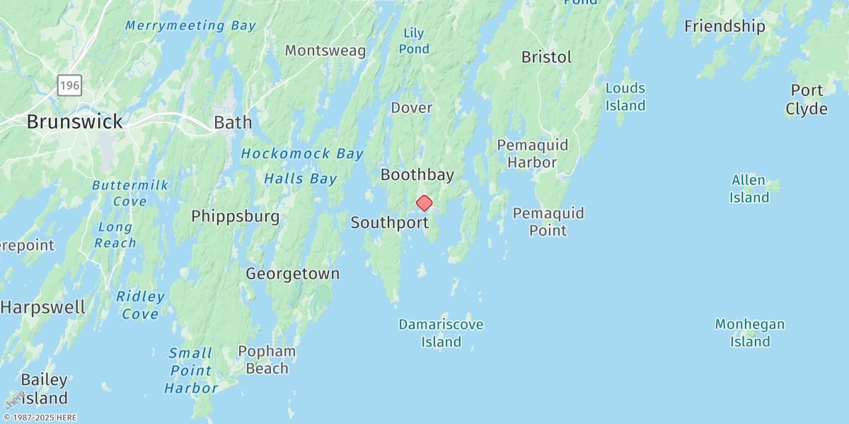Map of Boothbay Harbor