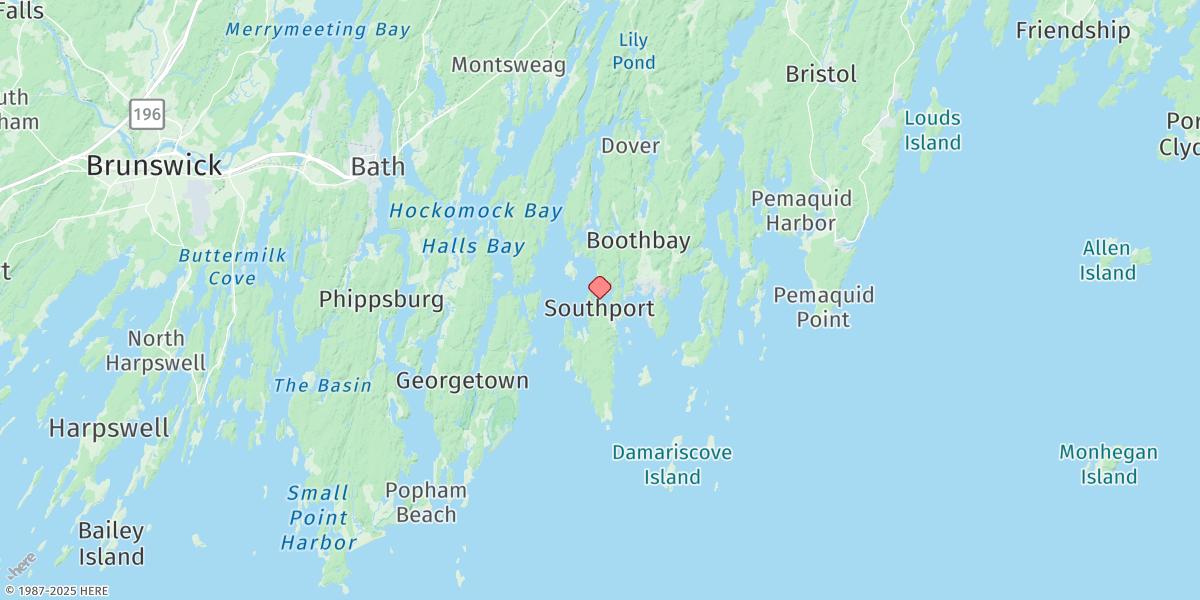 Map of Southport, Townsend Gut