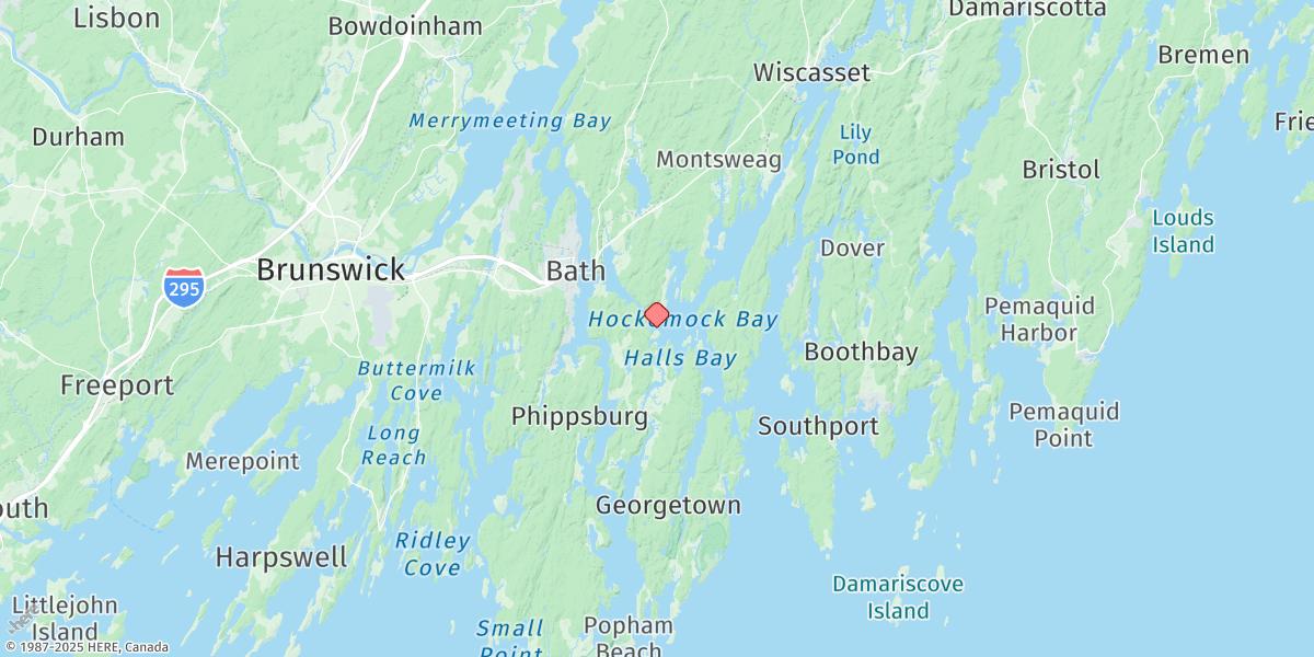 Map of Mill Point, Sasanoa River
