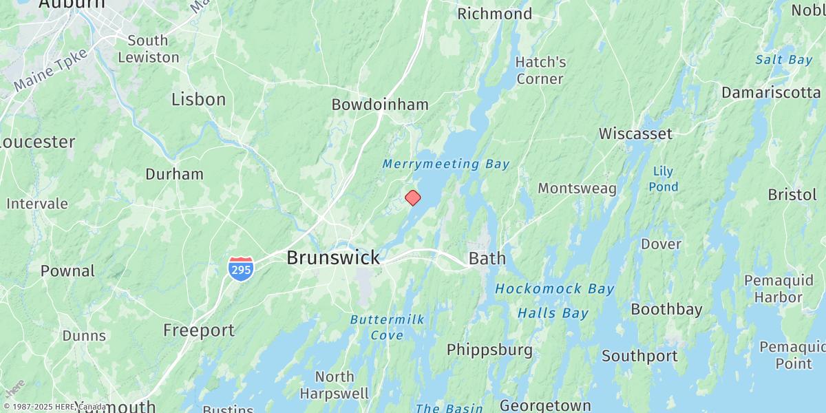 Map of Androscoggin River Entrance