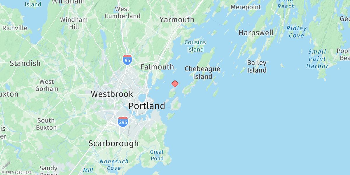 Map of Cow Island