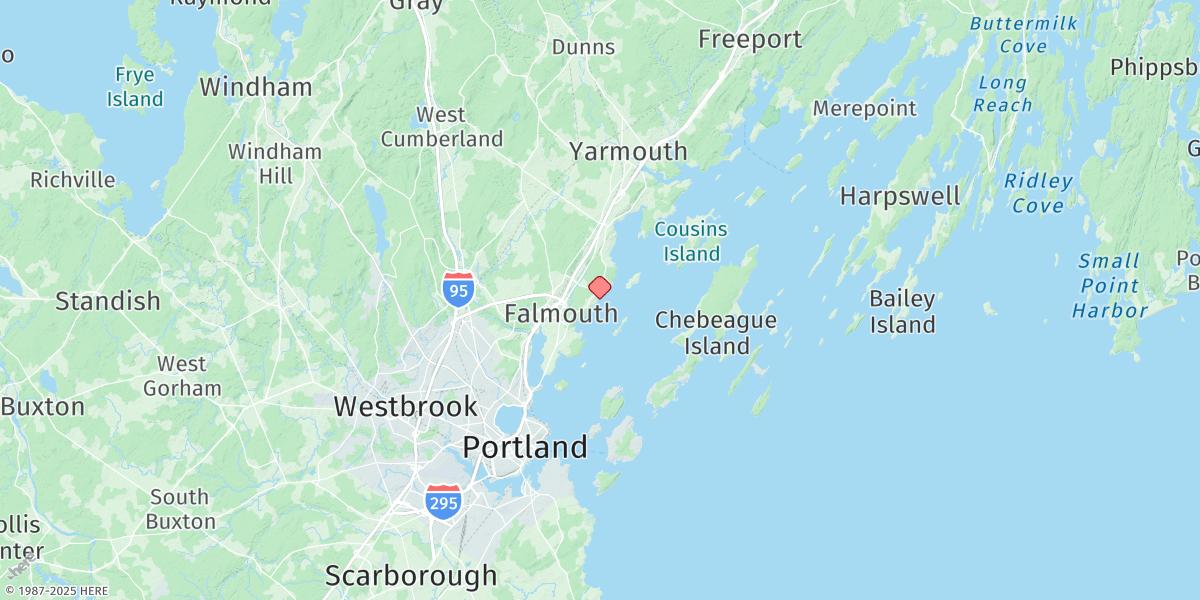 Map of Falmouth Foreside