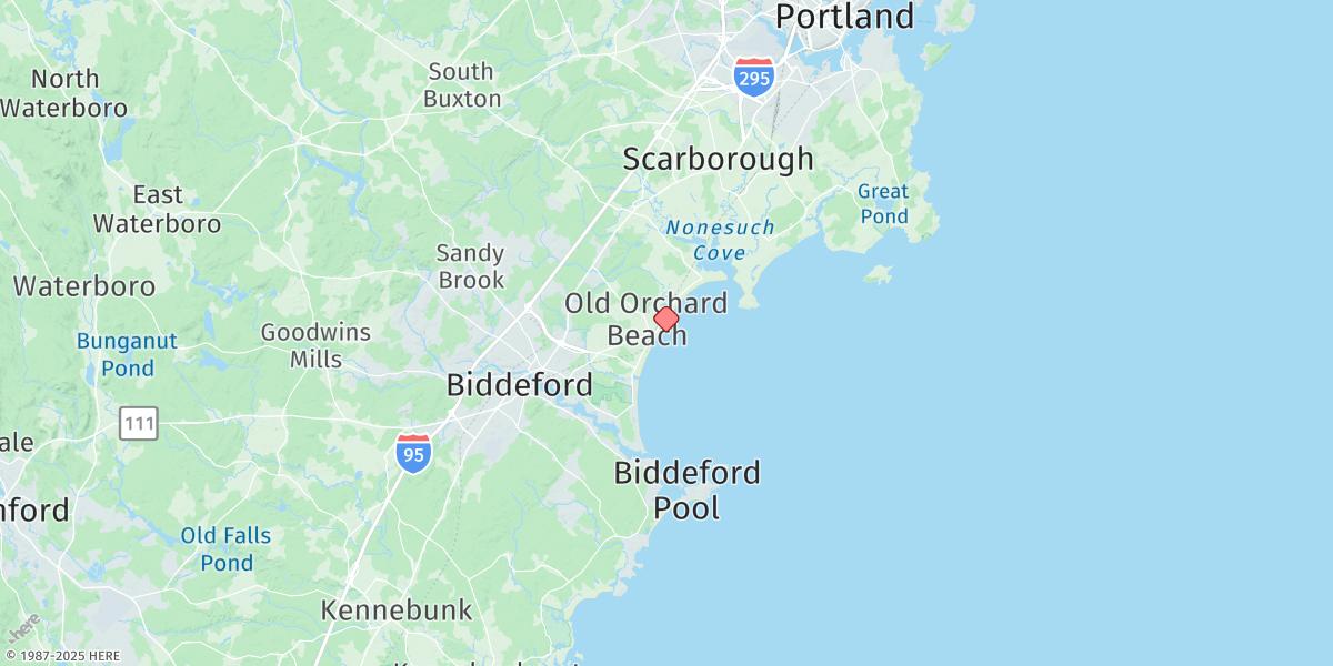 Map of Old Orchard Beach
