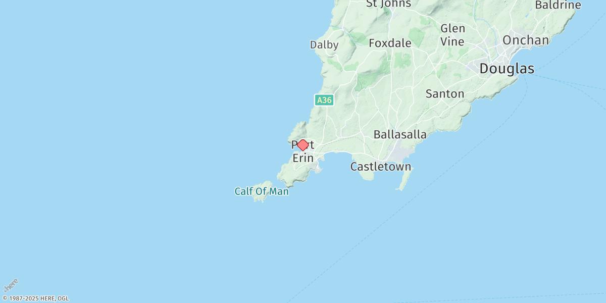 Map of Port Erin
