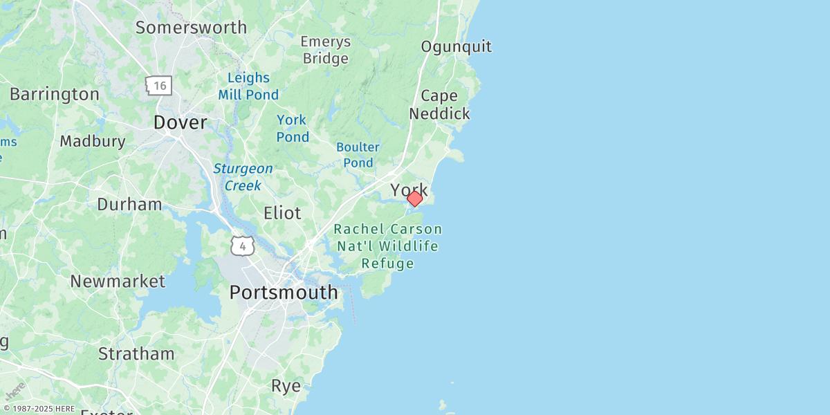 Map of York Harbor