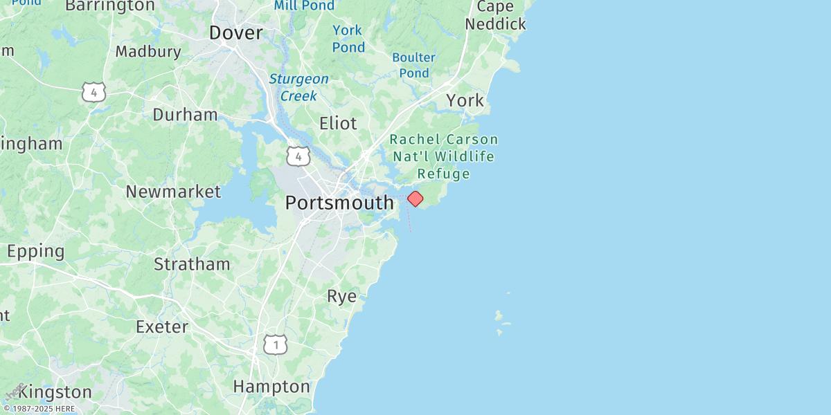 Map of Gerrish Island