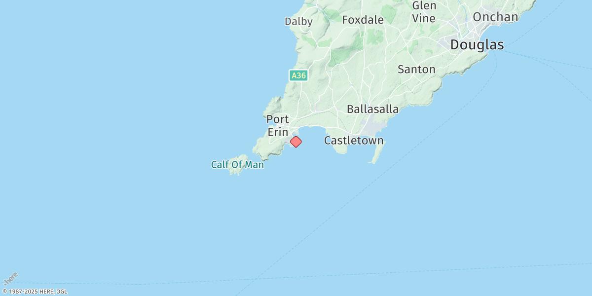 Map of Port St. Mary