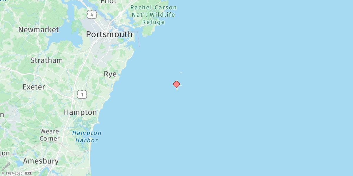 Map of Gosport Harbor, Isles Of Shoals