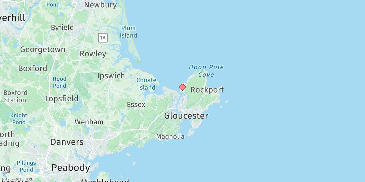 Map of Annisquam, Lobster Cove