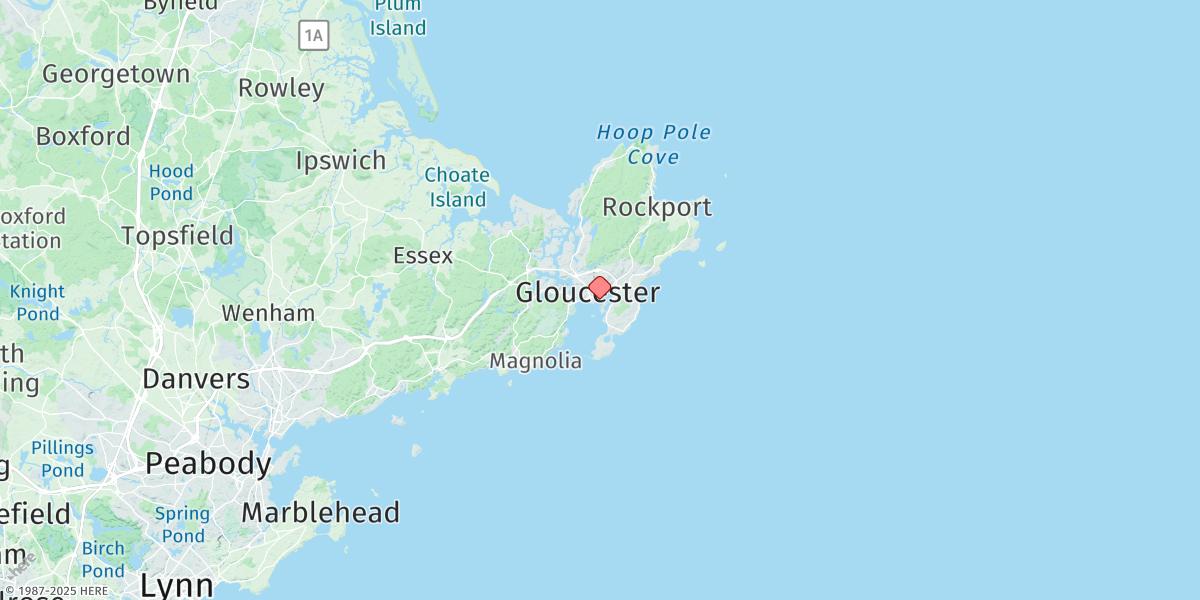 Map of Gloucester Harbor