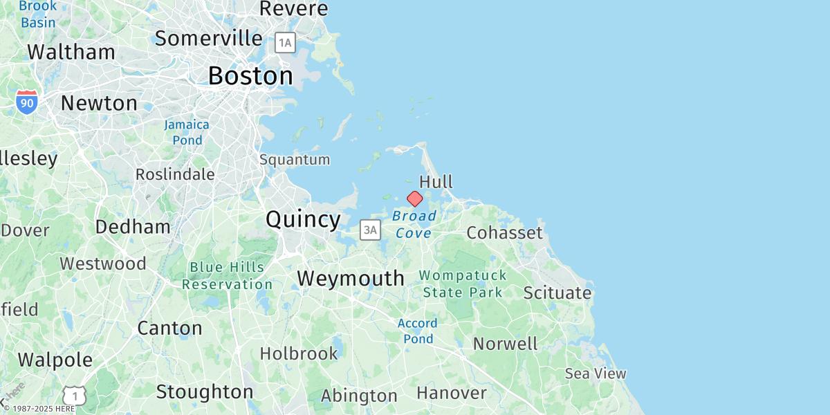 Map of Crow Point, Hingham Harbor Entrance